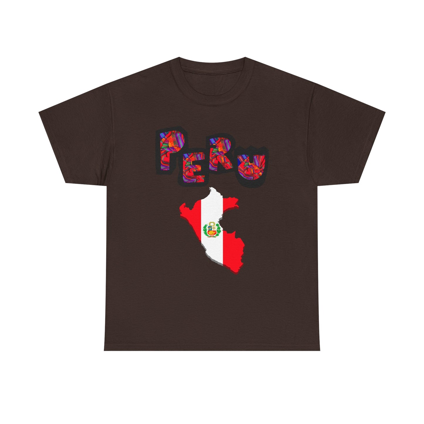 Best Peruvian T-shirt USA Unisex | Peru Map Flag Tee