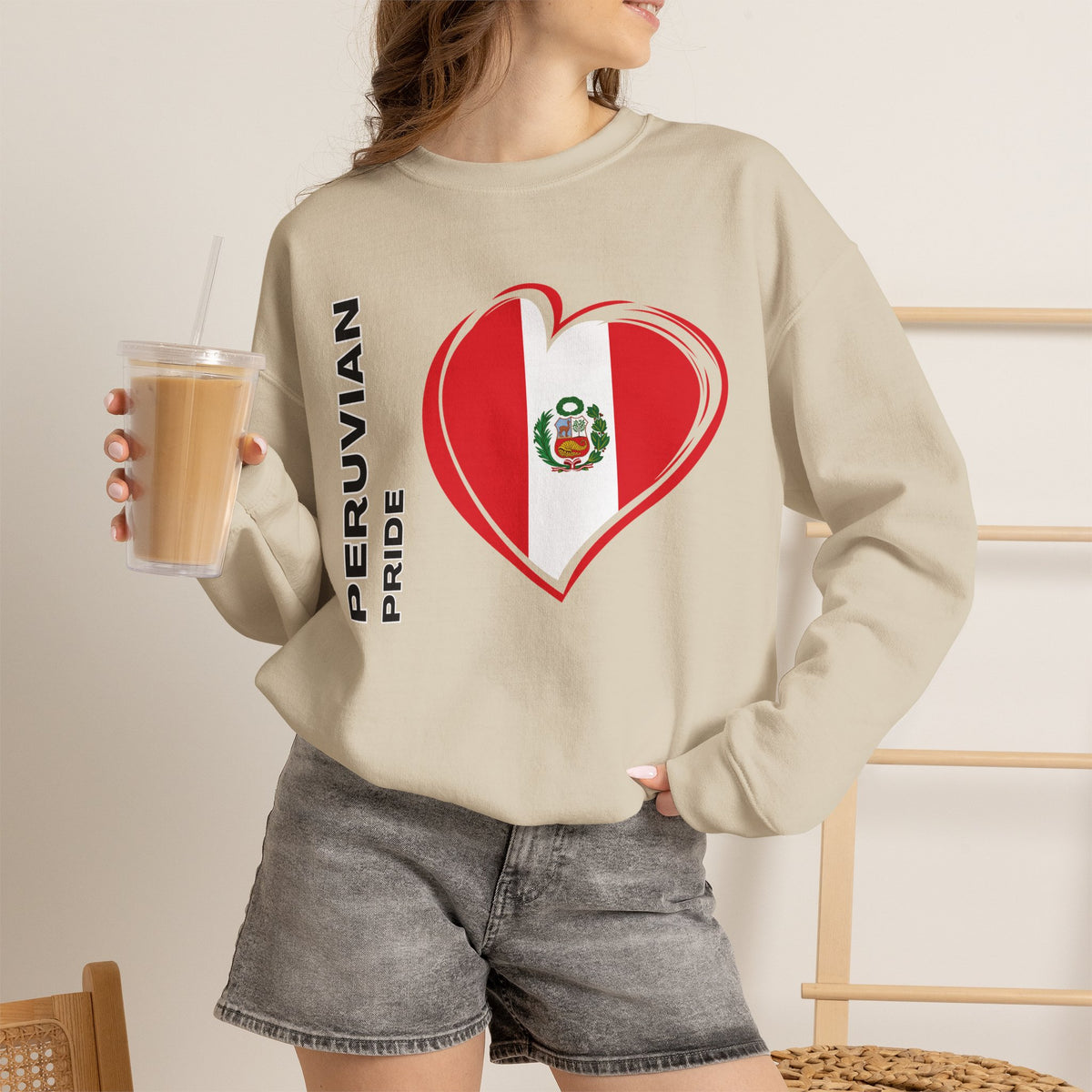 Copy of Best I Love Peru Sweatshirt - Andean Textile Crewneck Gift