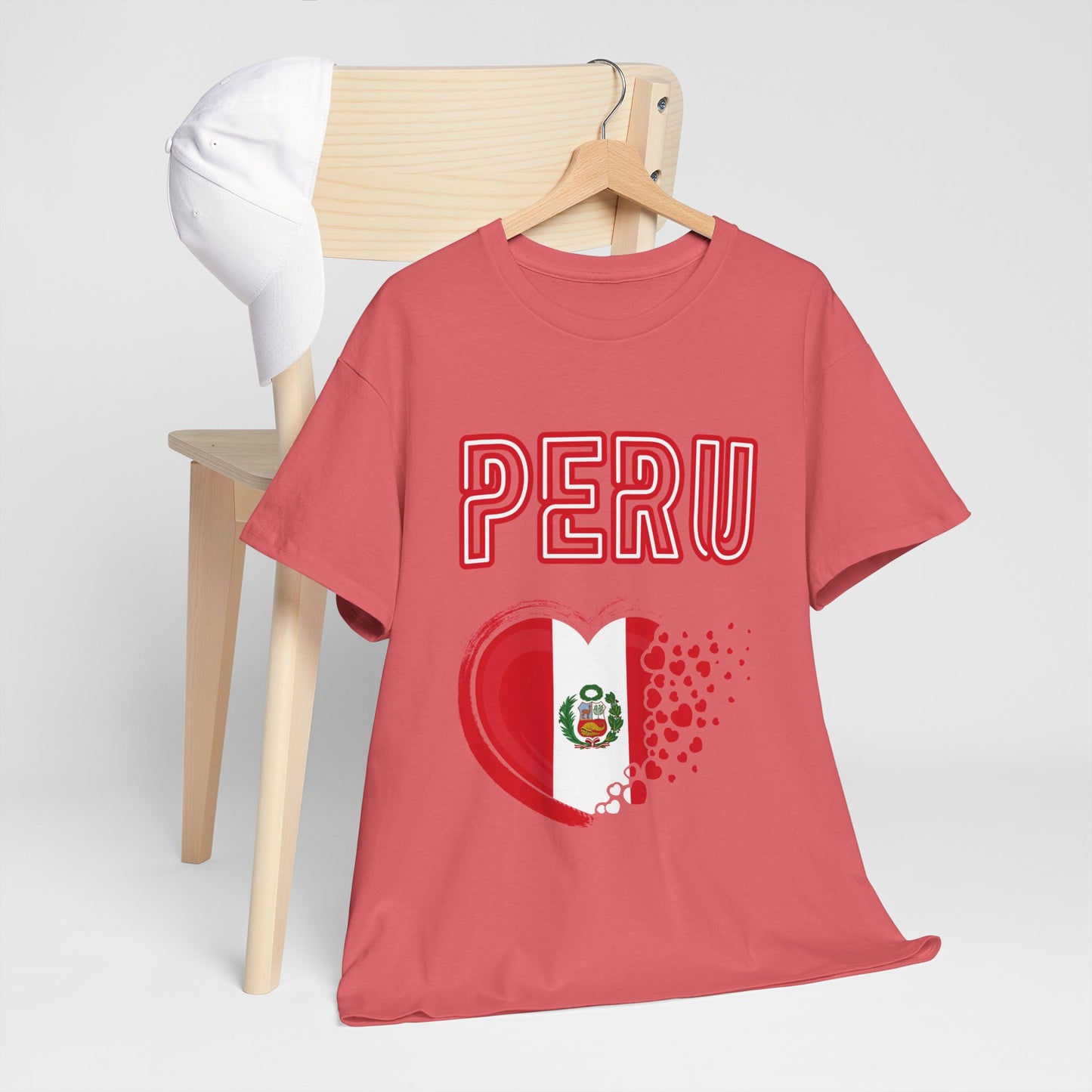 Best Peru Heart Flag T-Shirt - Peruvian Pride Tee