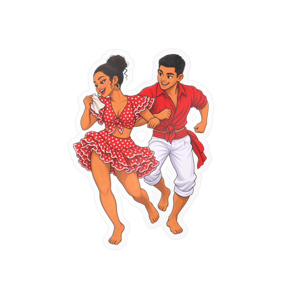 Best Afro-Peruvian Dance Sticker - Festejo Dancers Decal