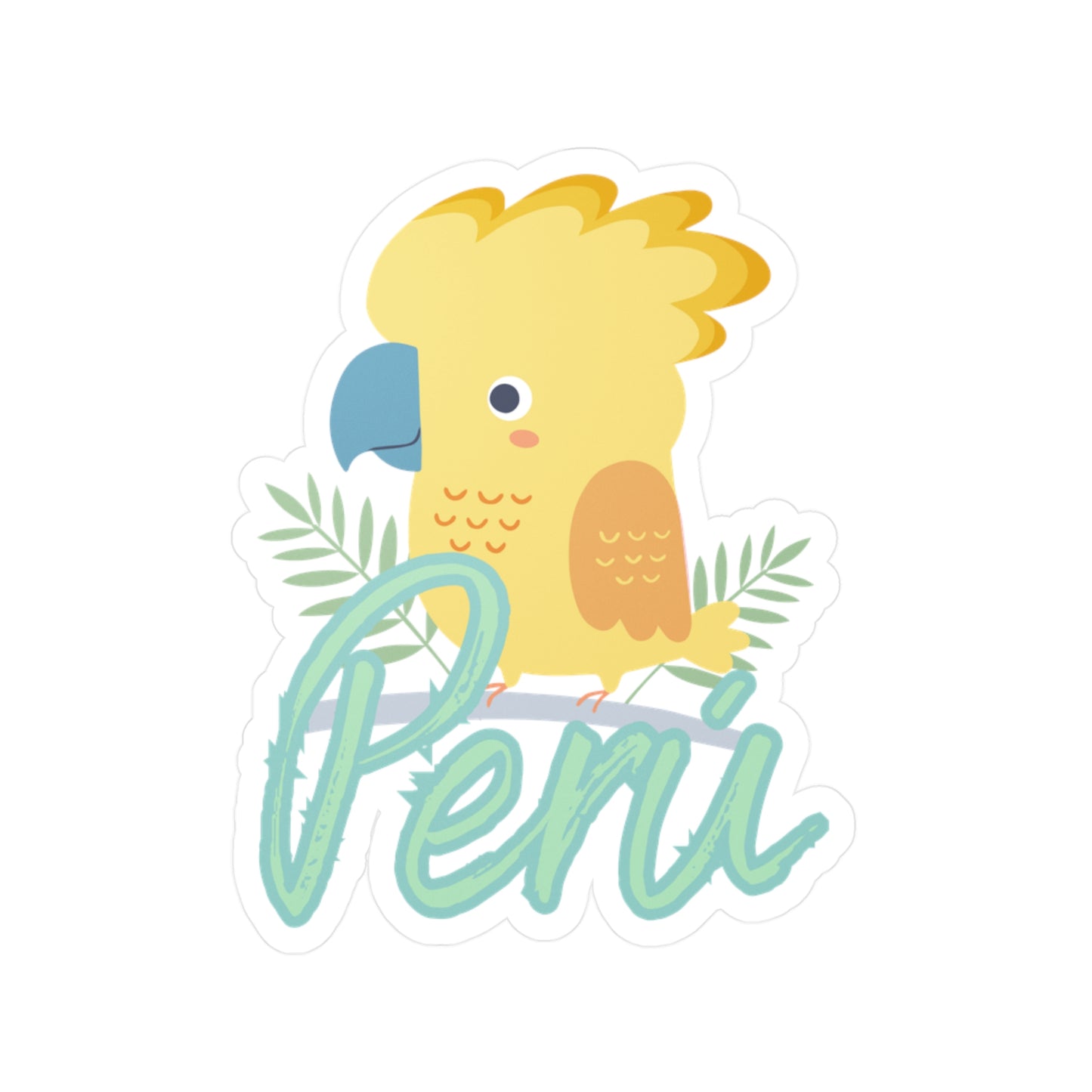 Best Peru Parrot Sticker USA Waterproof Vinyl Decal