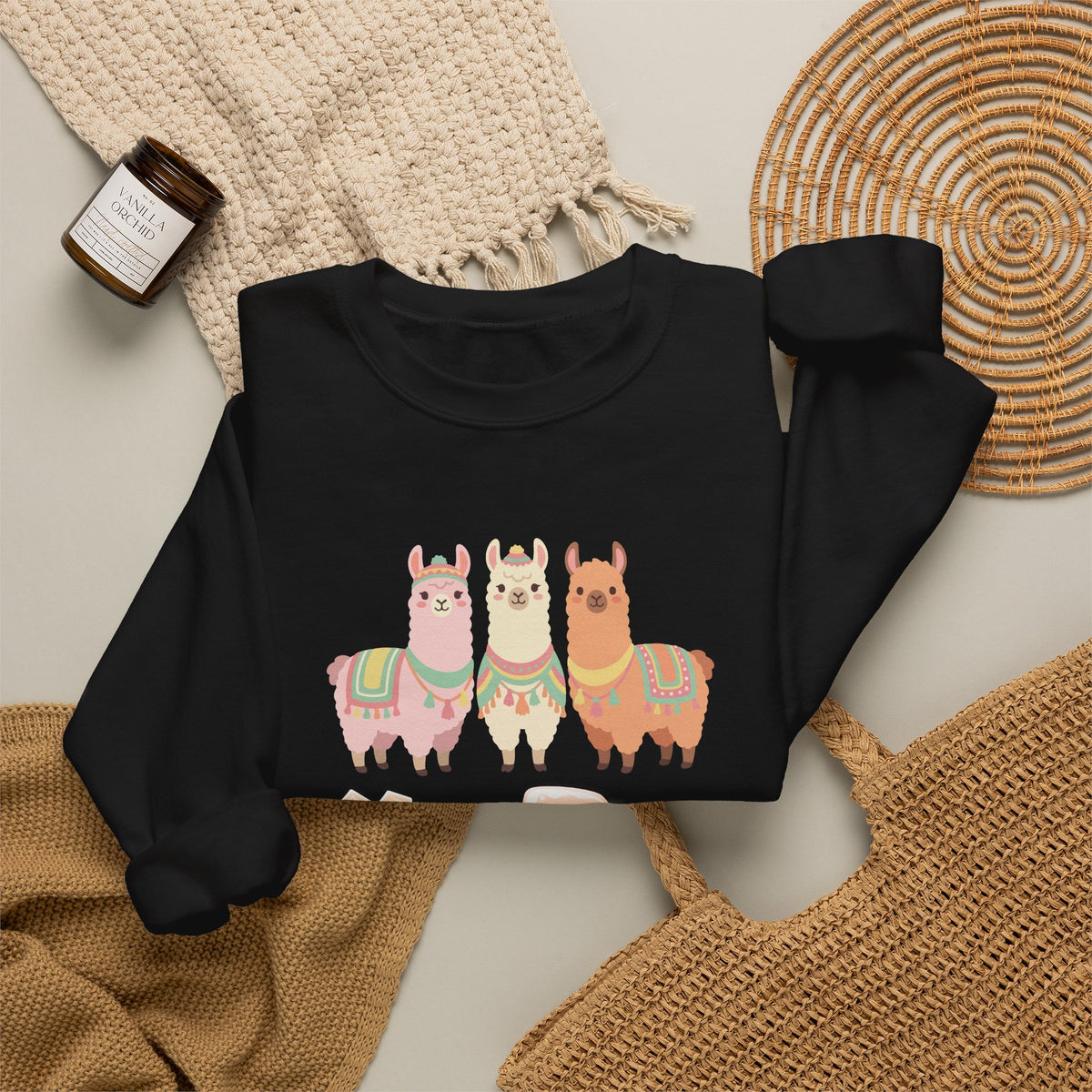 Best Pastel Llama Peru Sweatshirt - Cute Llamas Crewneck