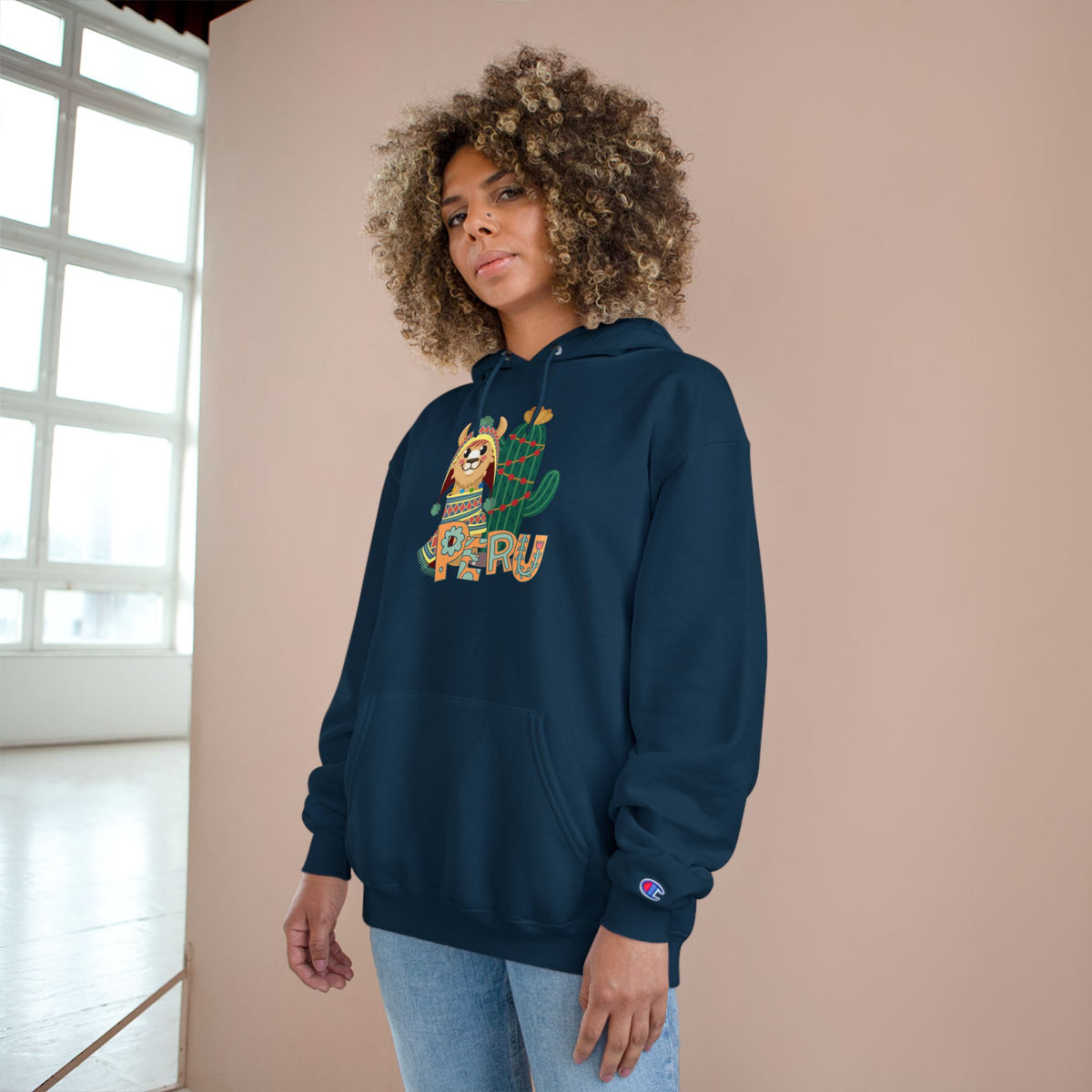 Best Peru Llama Cactus Champion Hoodie USA