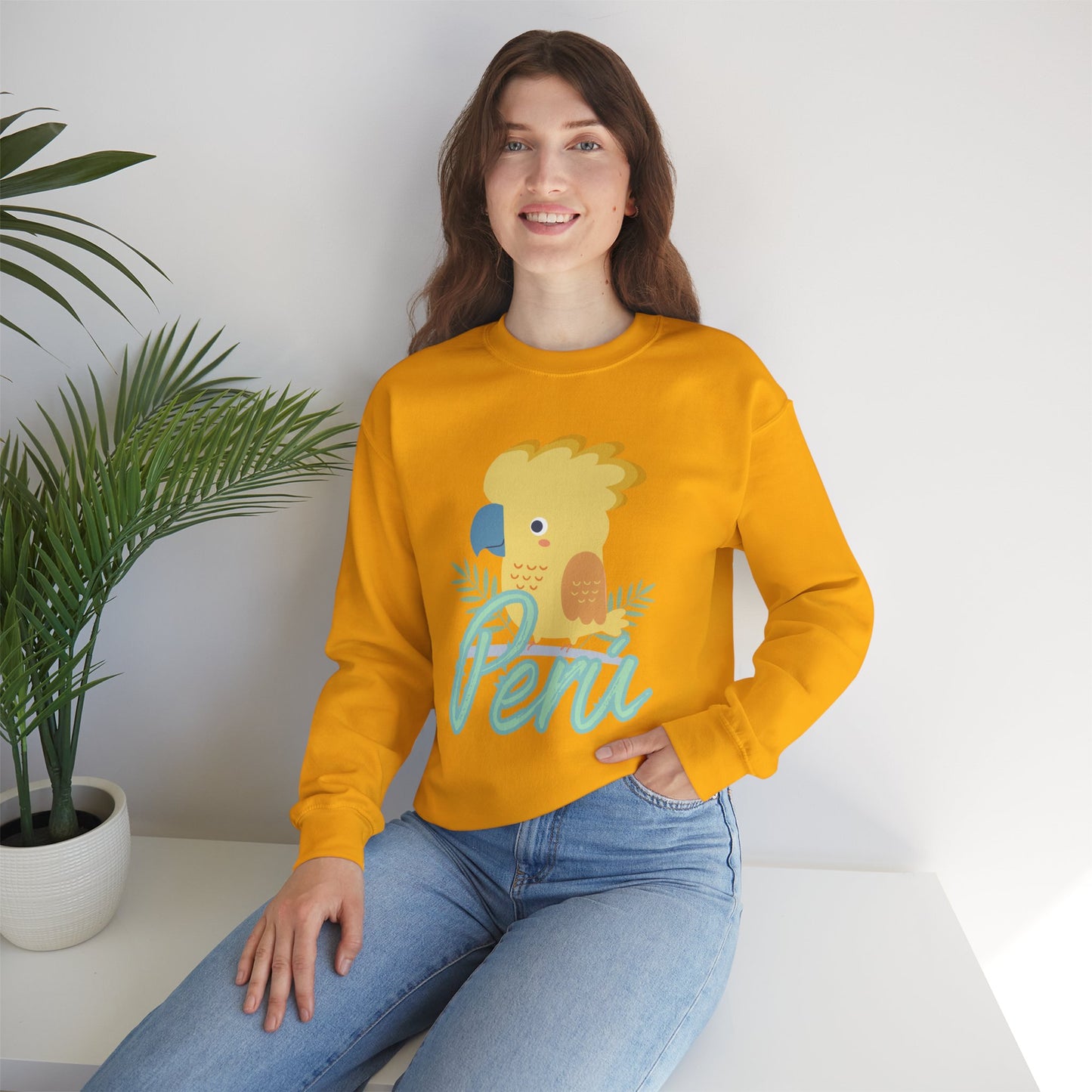 Best Unisex Sweatshirt Peruvian Inspired "Gallito de la Rocas"