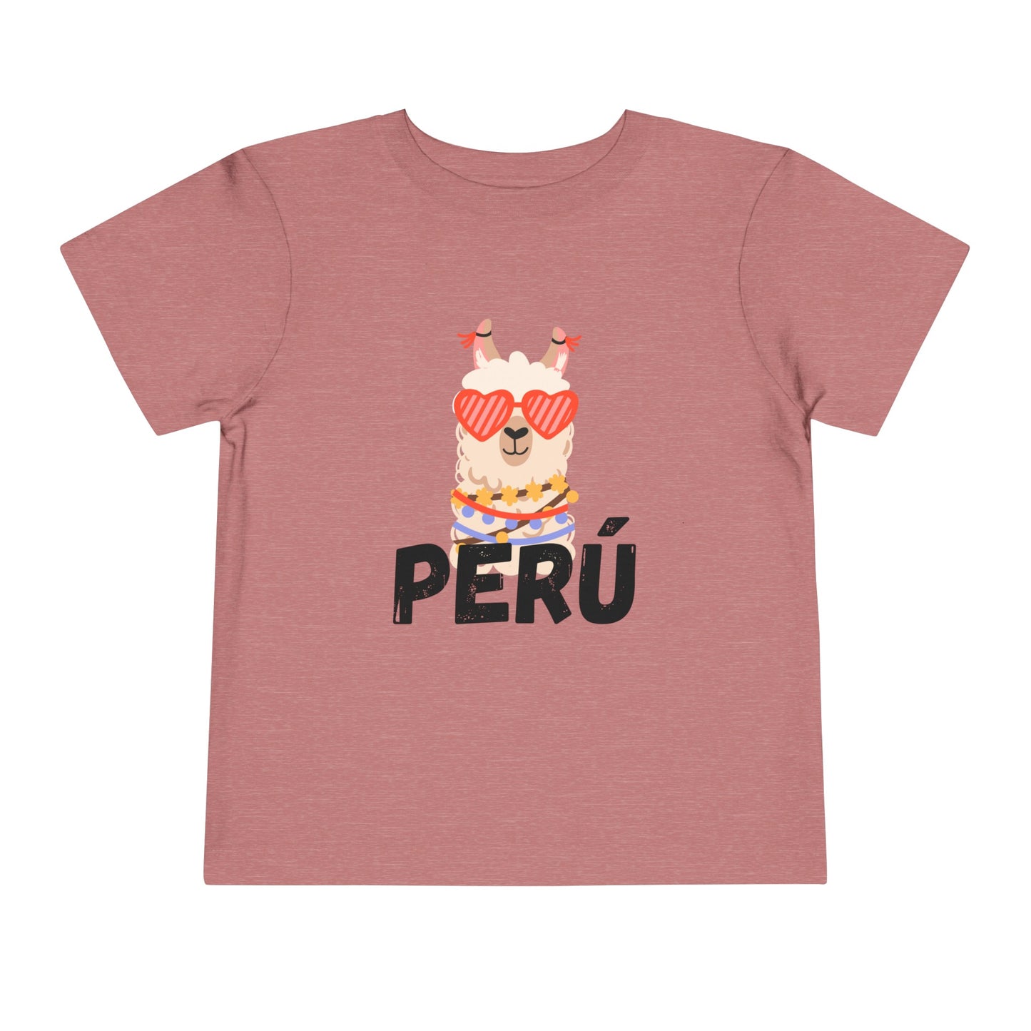 Best PeruvianToddler Short Sleeve Tee "Peru Llama Heart"