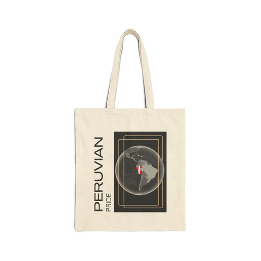 Peruvian Cotton Canvas Tote Bag "Peru Pride"