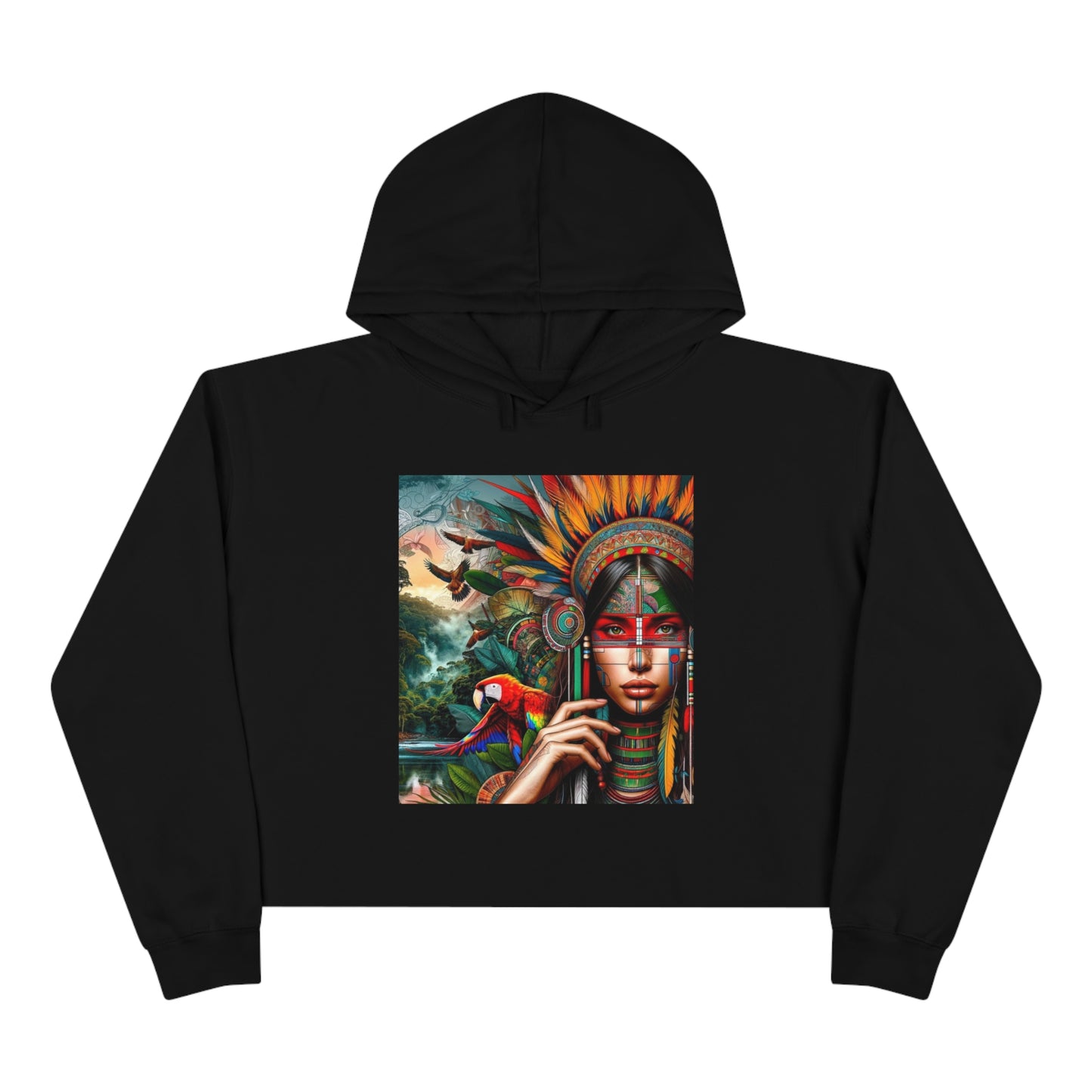 Peruvian Crop Hoodie "Ashaninka"