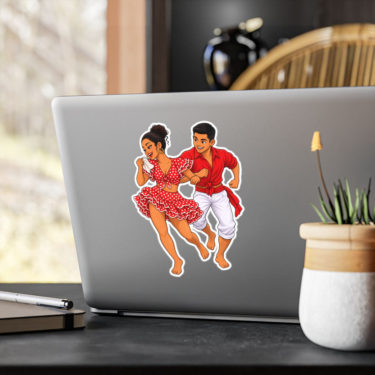 Best Afro-Peruvian Dance Sticker - Festejo Dancers Decal