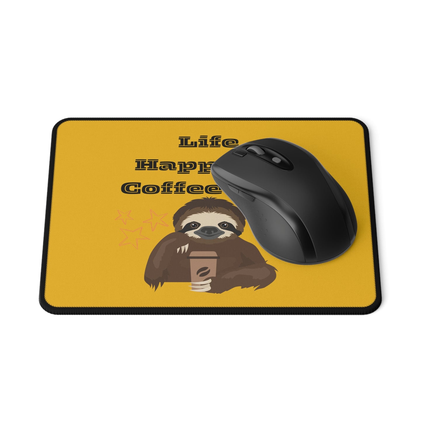 Best Coffee Non-Slip Mouse Pad "Life Happens, Coffee First"