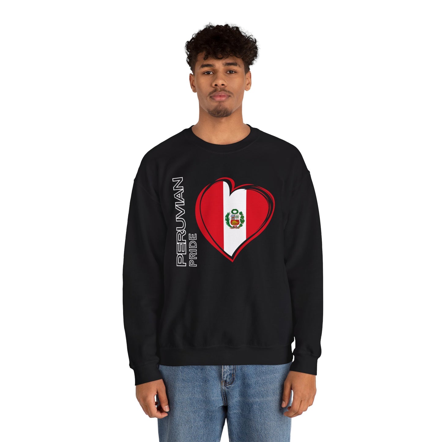 Best Peruvian Unisex Sweatshirt "Peruvian Pride Heart"