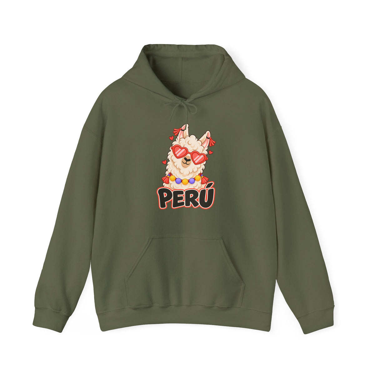 Best Cool Llama Peru Hoodie - Heart Sunglasses Llama Gift