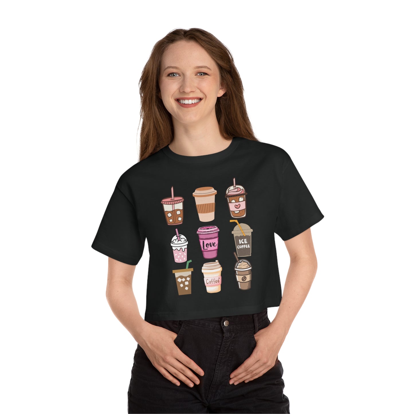 Best Cropped Coffee T-Shirt "Coffee Mugs for Coffee Lovers"