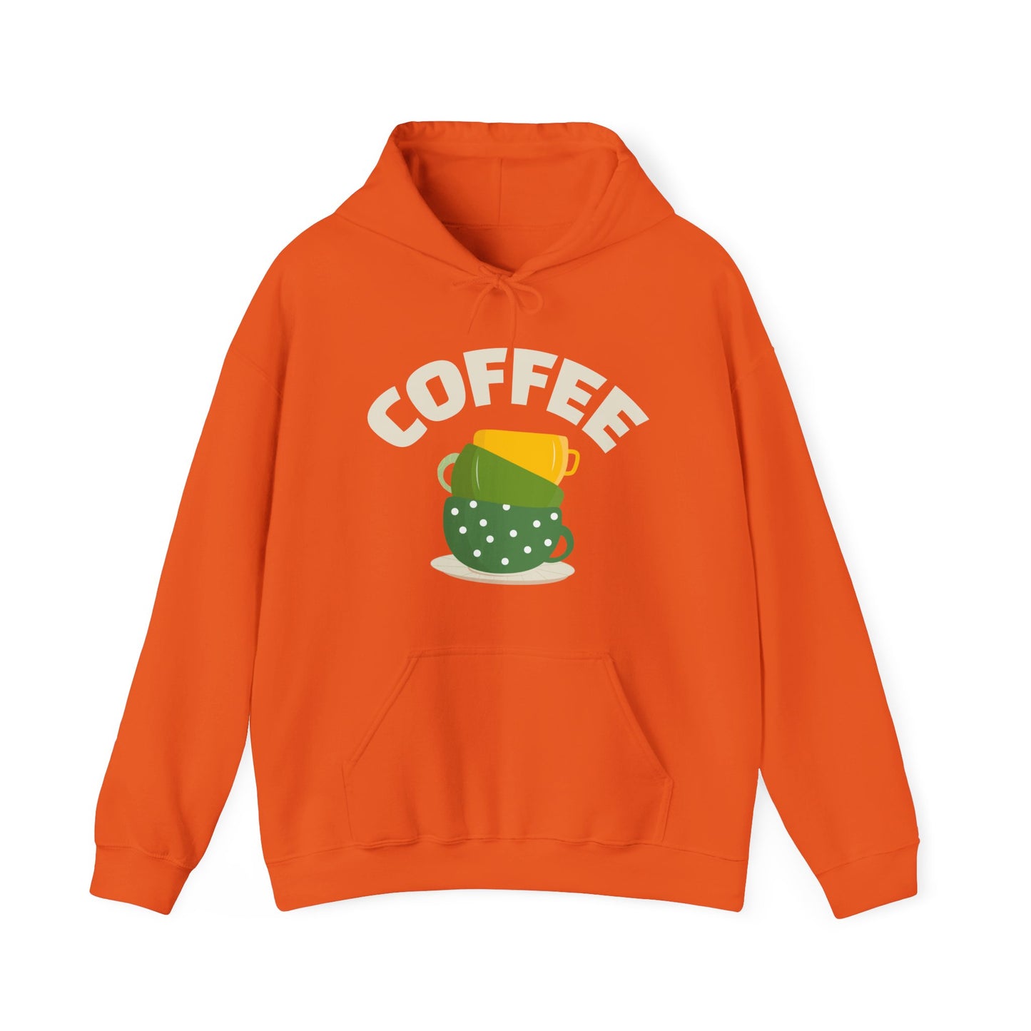 ☕ Stacked Coffee Cups Hoodie USA | Cozy Coffee Lovers Hoodie