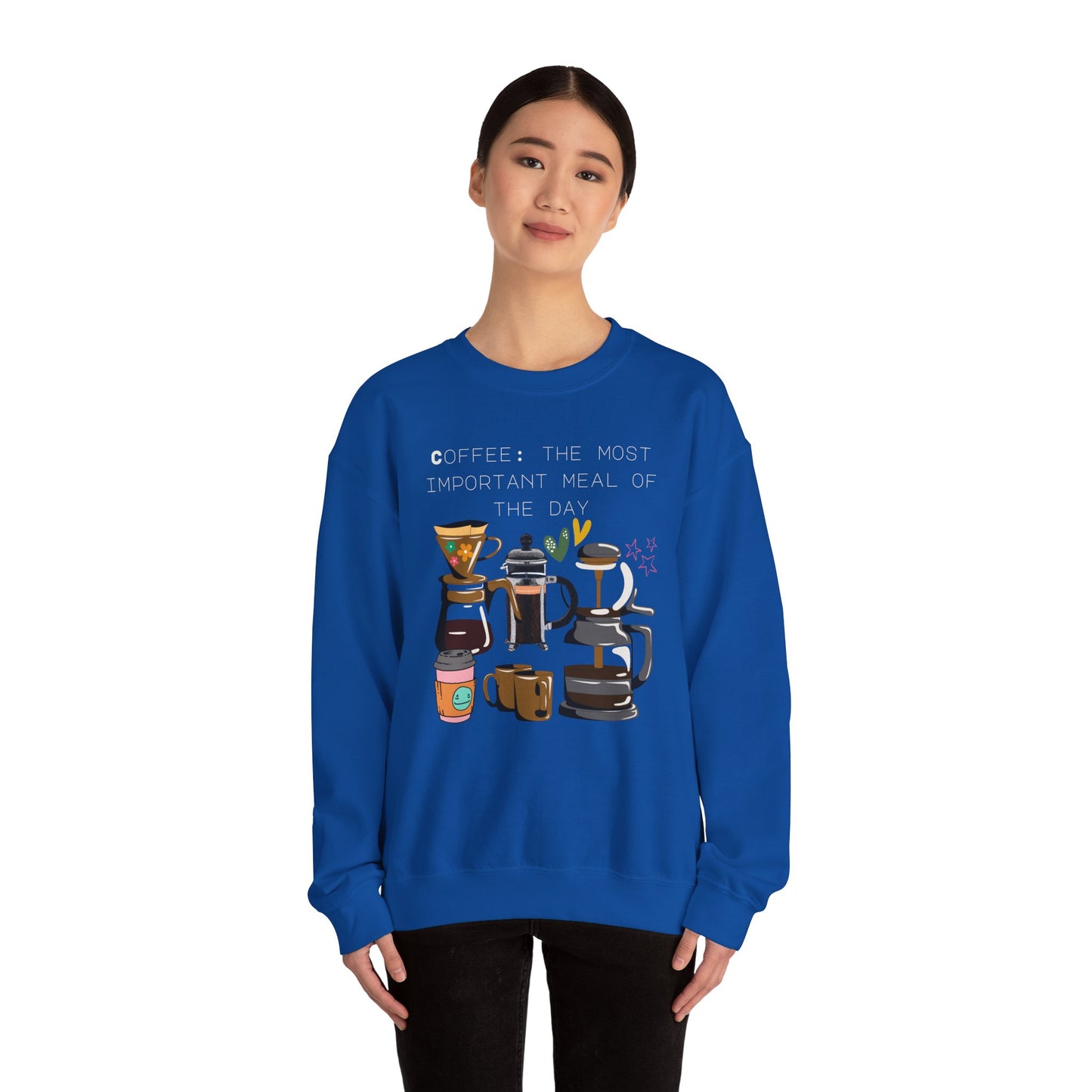 Best Unisex Coffee Sweatshirt "Coffee: the most important meal of the day"