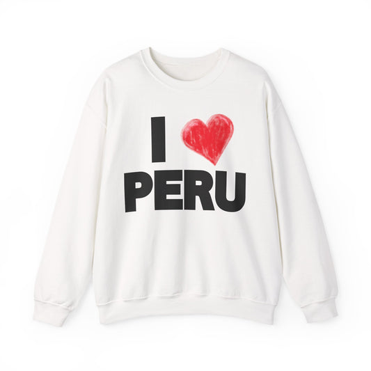 Best Peruvian Unisex Sweatshirt "I Love Peru"
