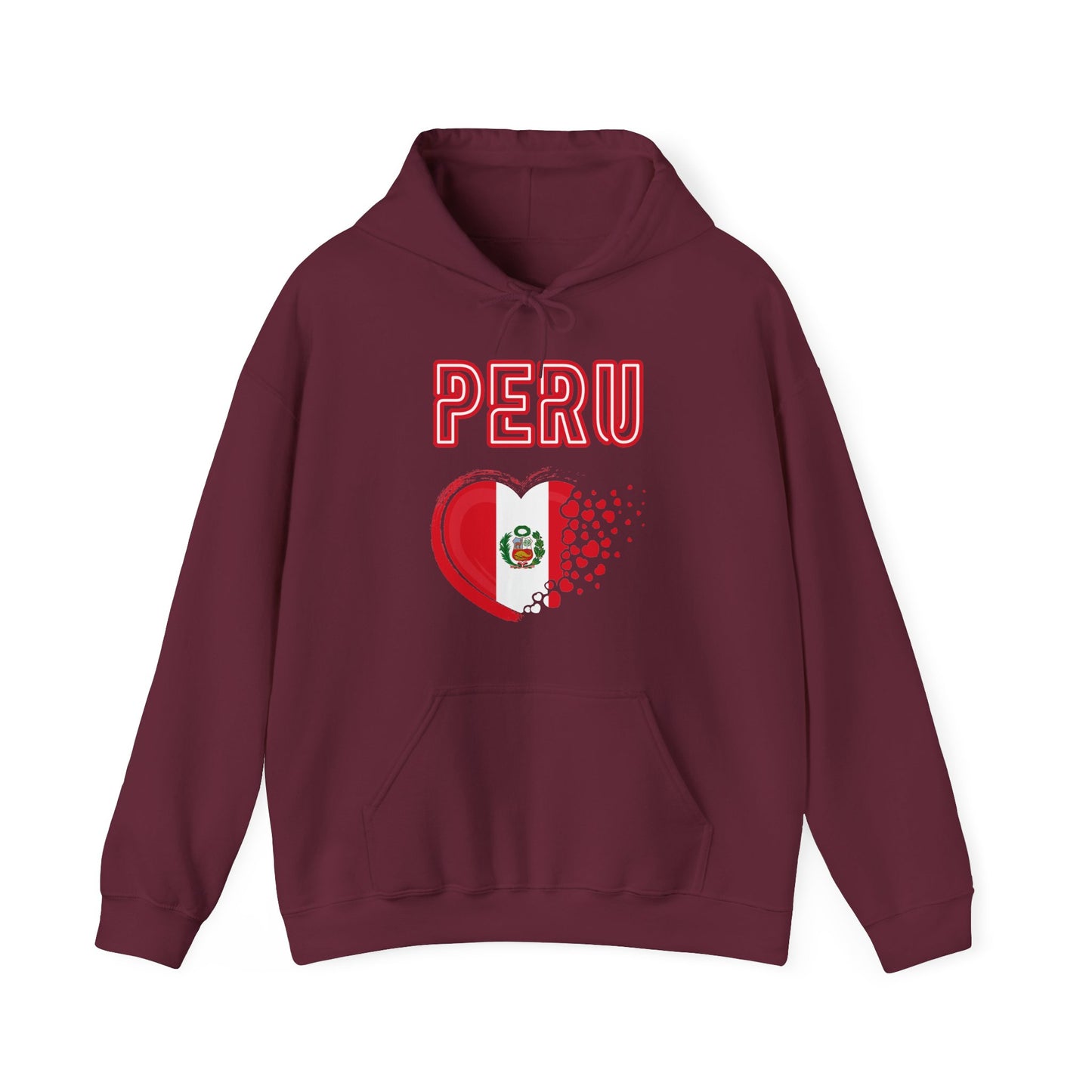 Best Peru Heart Flag Hoodie - Peruvian Pullover