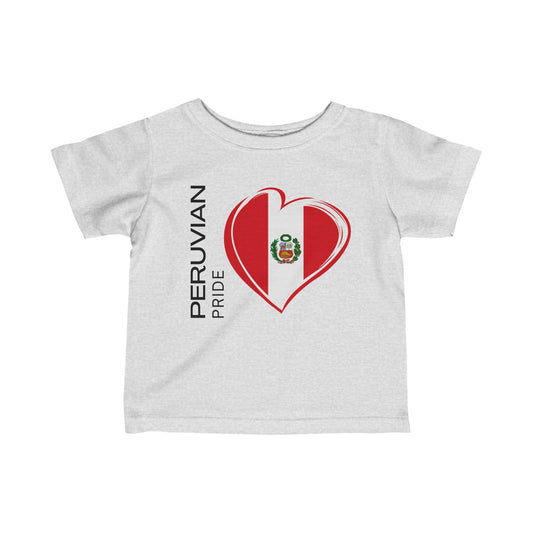 Best Peruvian Infant Fine Jersey Tee "Peruvian Pride Flag"