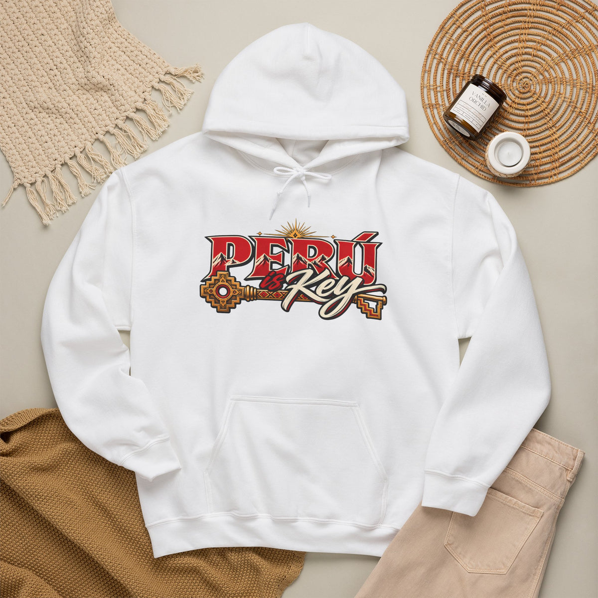 Best Peru is Key Hoodie - Golden Sun & Andes Peruvian Gift