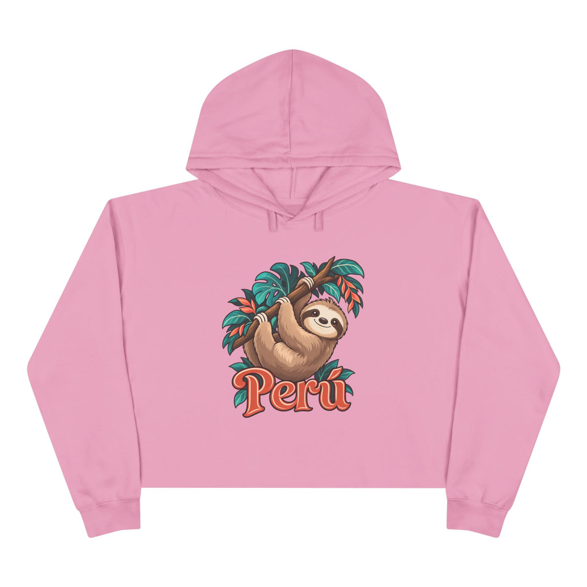 Best Peru Sloth Crop Hoodie - Cute Amazon Perezoso Gift