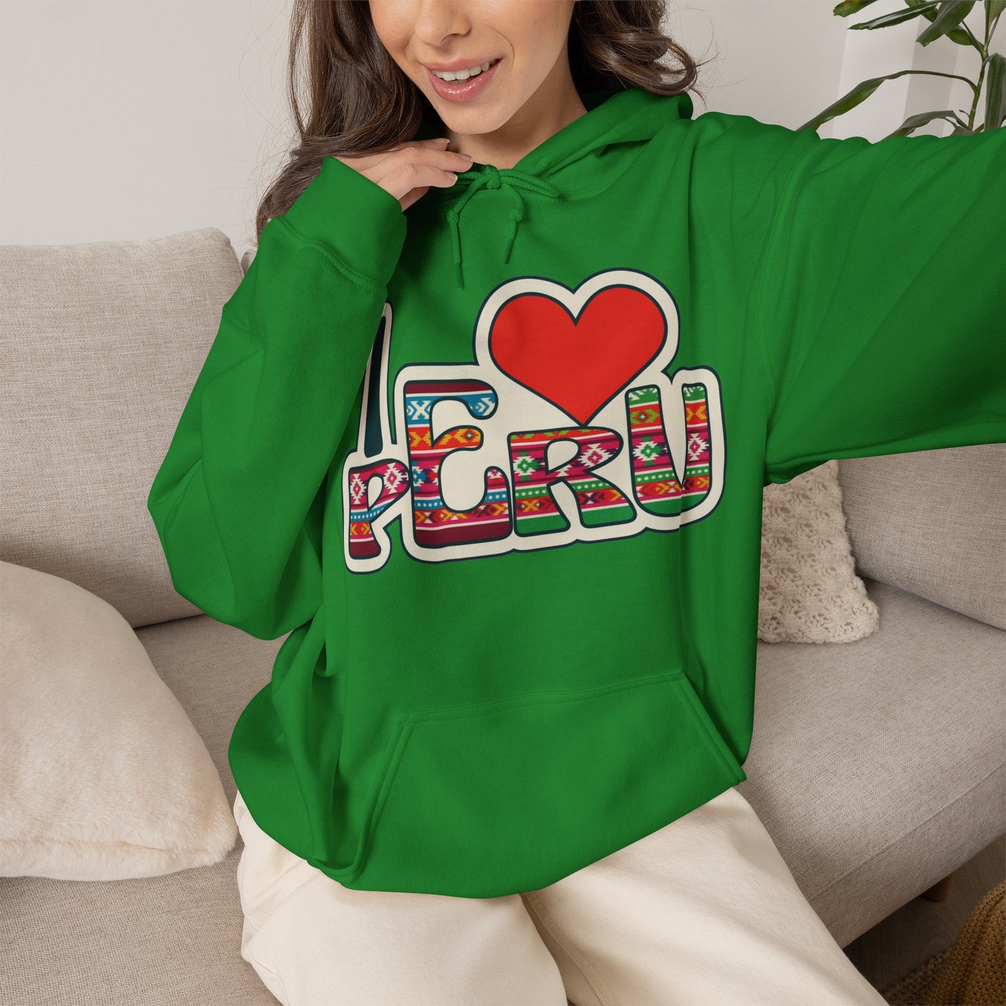 Best I Love Peru Unisex Hoodie - Peruvian Pride
