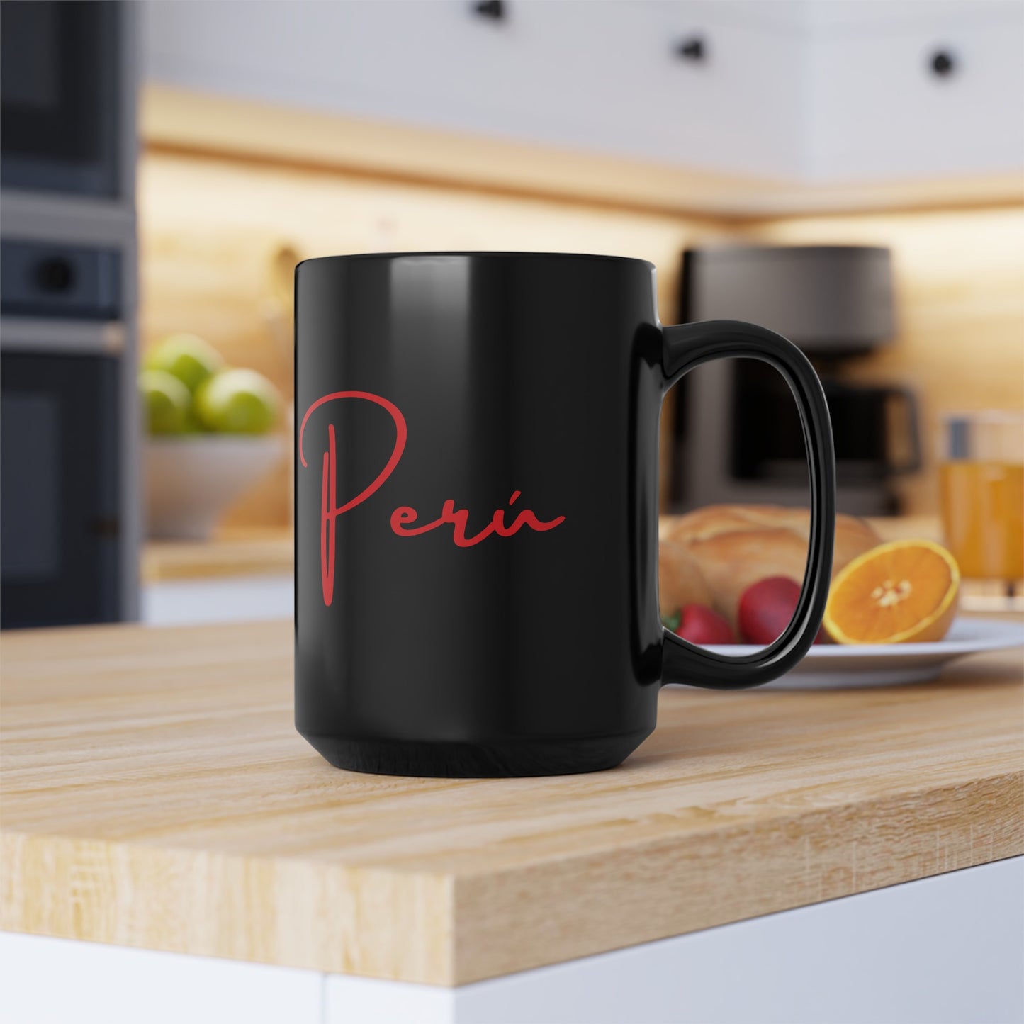 Best Peruvian Coffee Black Mug (11oz, 15oz) "Peru"