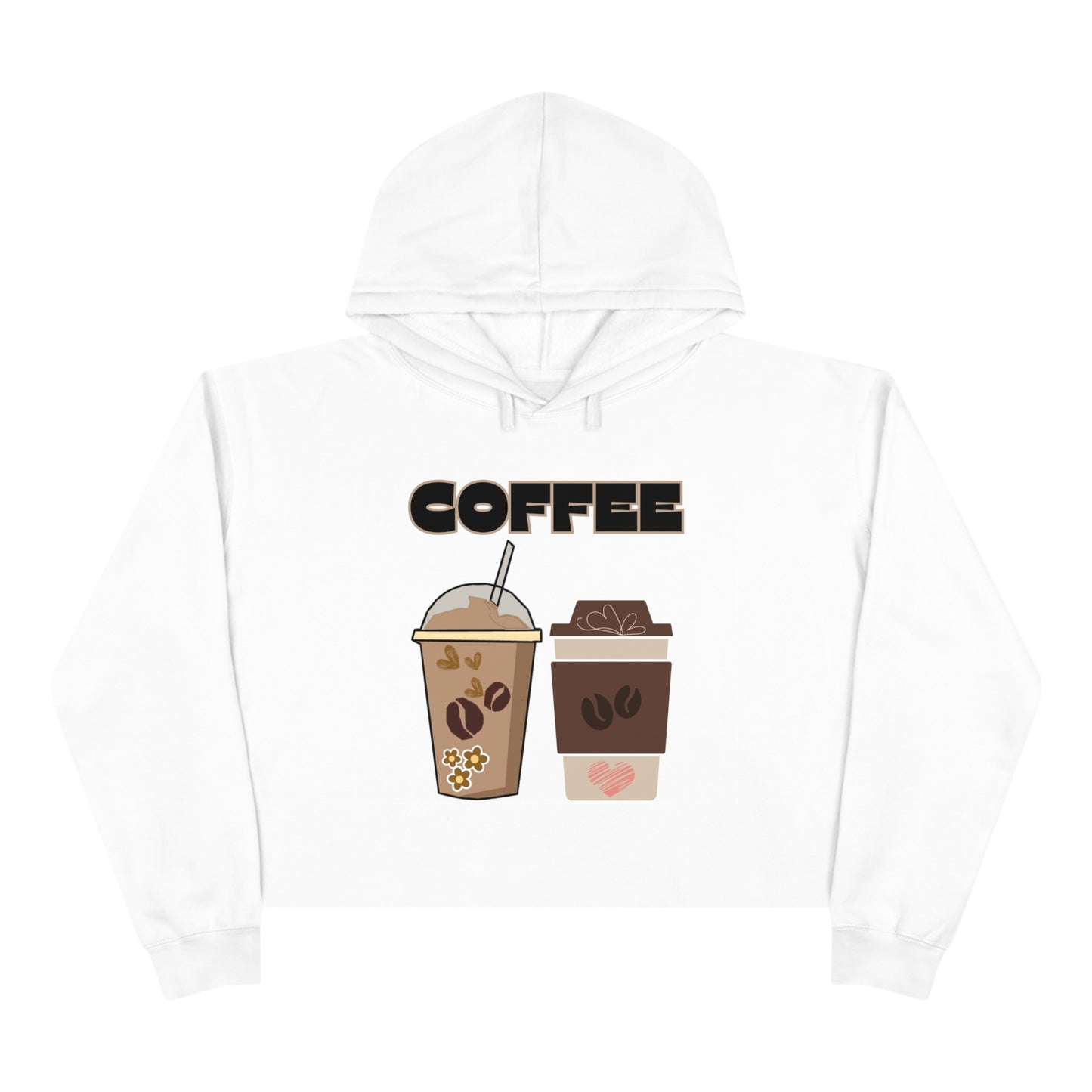 Best Coffee Cropped Hoodie "Coffee"