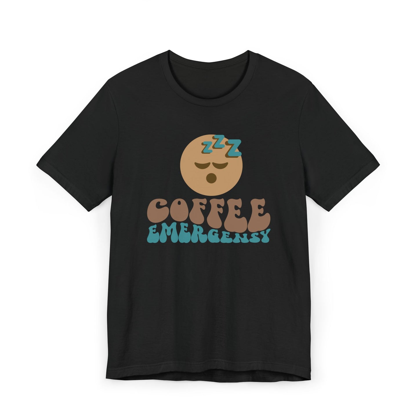 Coffee Emergency T-Shirt 😴☕ Funny Coffee Graphic Tee for Coffee Lovers (USA Shipping)