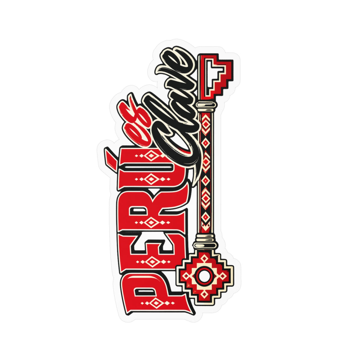 Best Perú es Clave Sticker - Chakana Key Vinyl Decal Gift