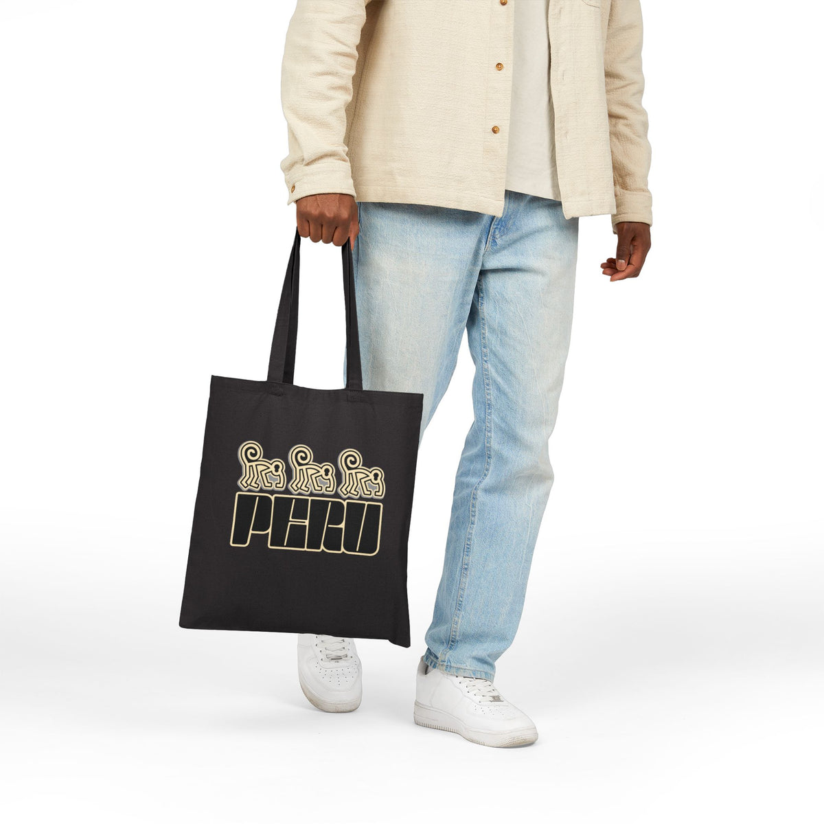 Best Peru Nazca Monkey Canvas Tote Bag