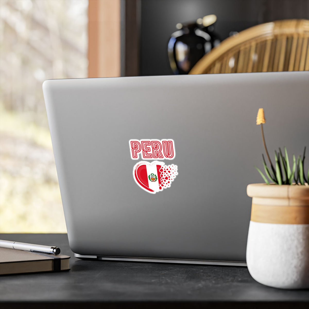 Best Peru Heart Flag Sticker - Vinyl Decal