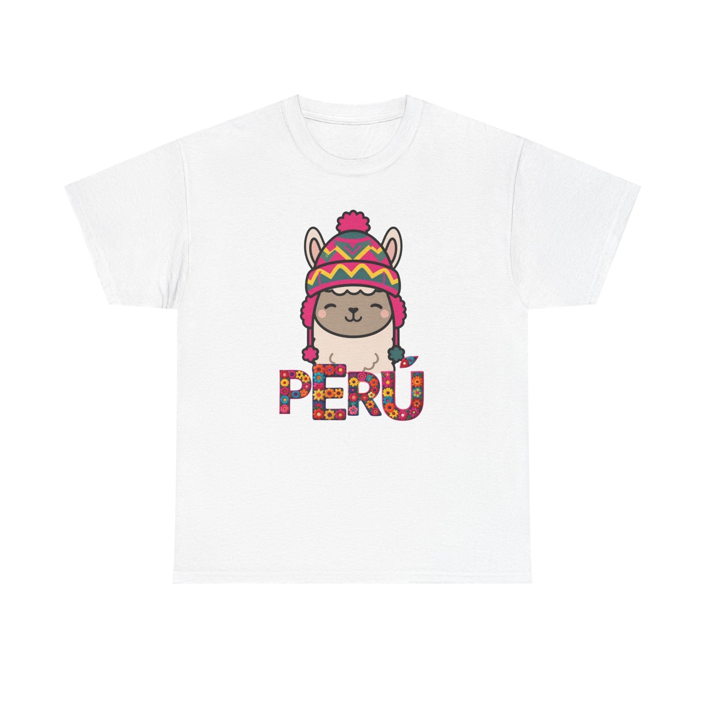 Best Peru Chullo Llama T-Shirt USA Unisex Andean Pride Tee