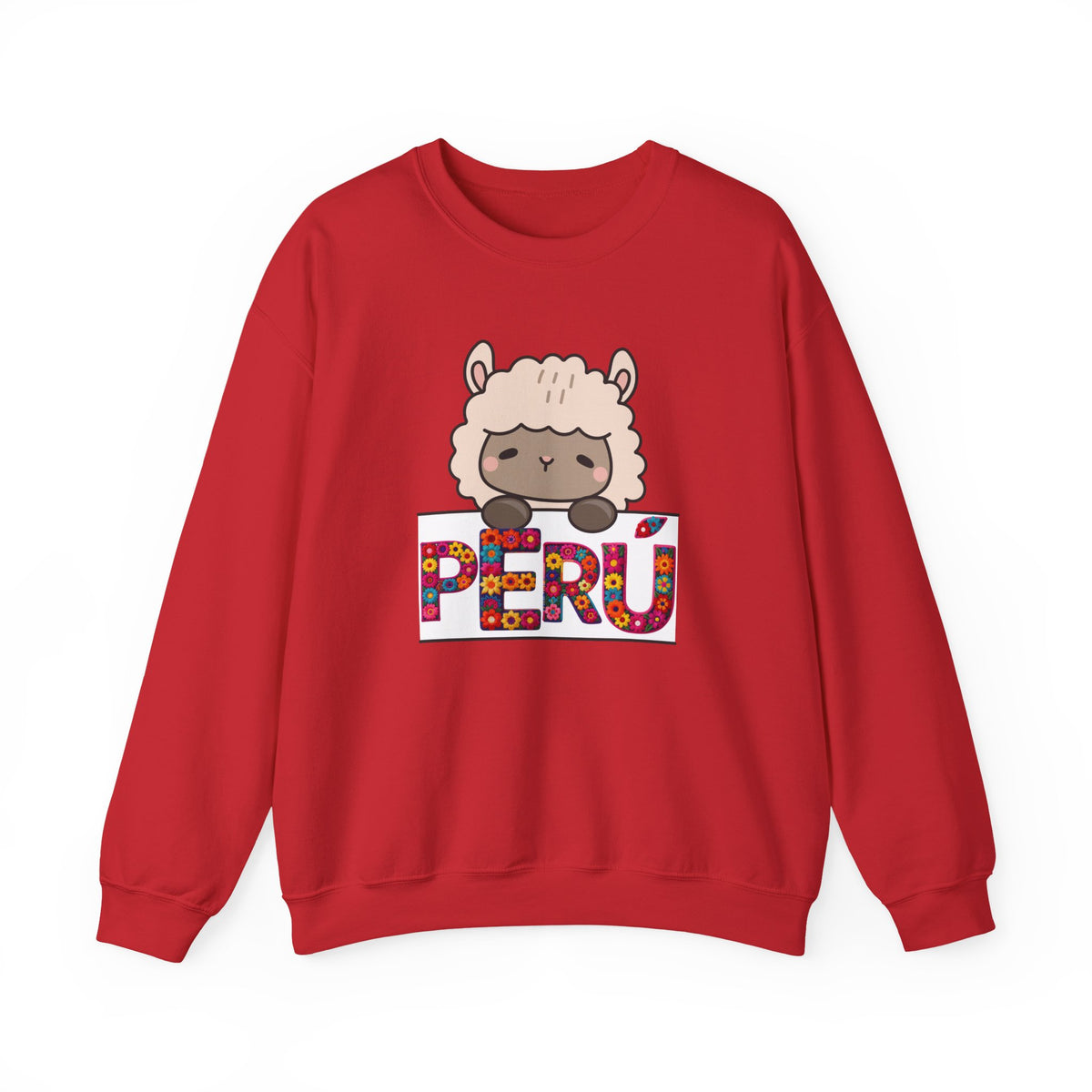 Best Cute Alpaca Peru Sweatshirt - Kawaii Floral Crewneck