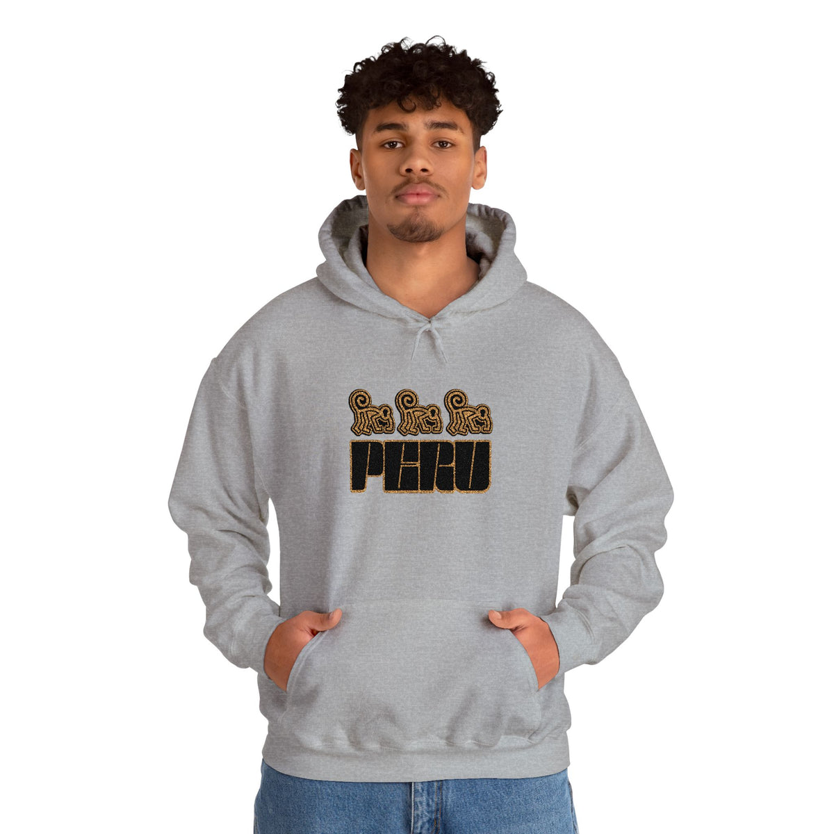 Best Nazca Lines Hoodie - Embroidered Monkey Peru Gift