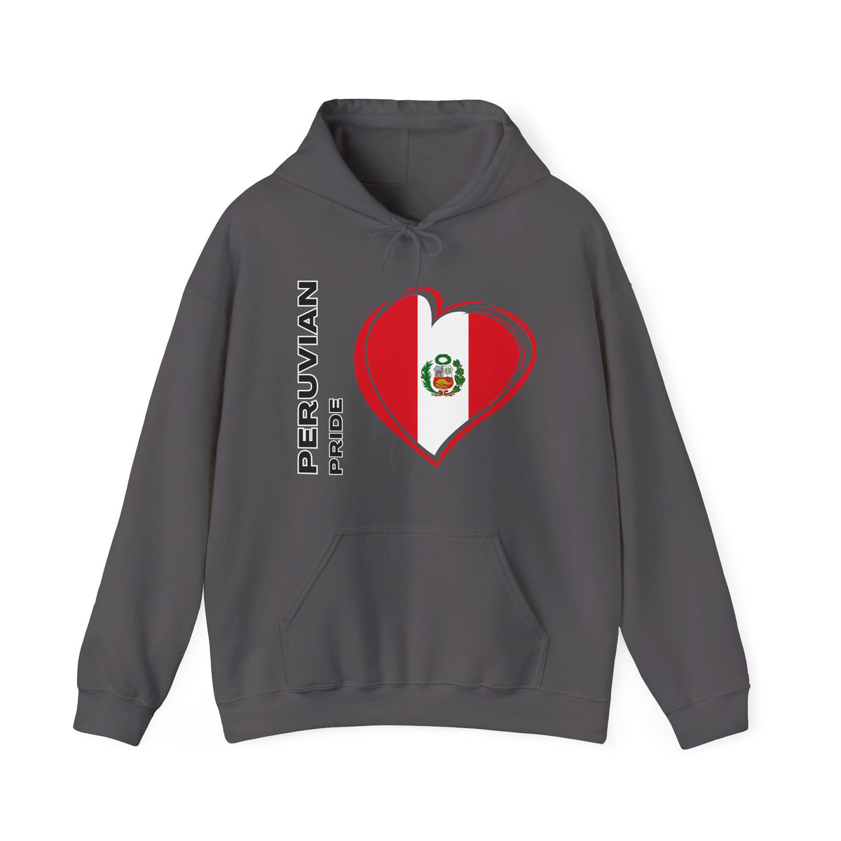 Best Peruvian Pride Hoodie - Peru Flag Heart Gift, Unisex