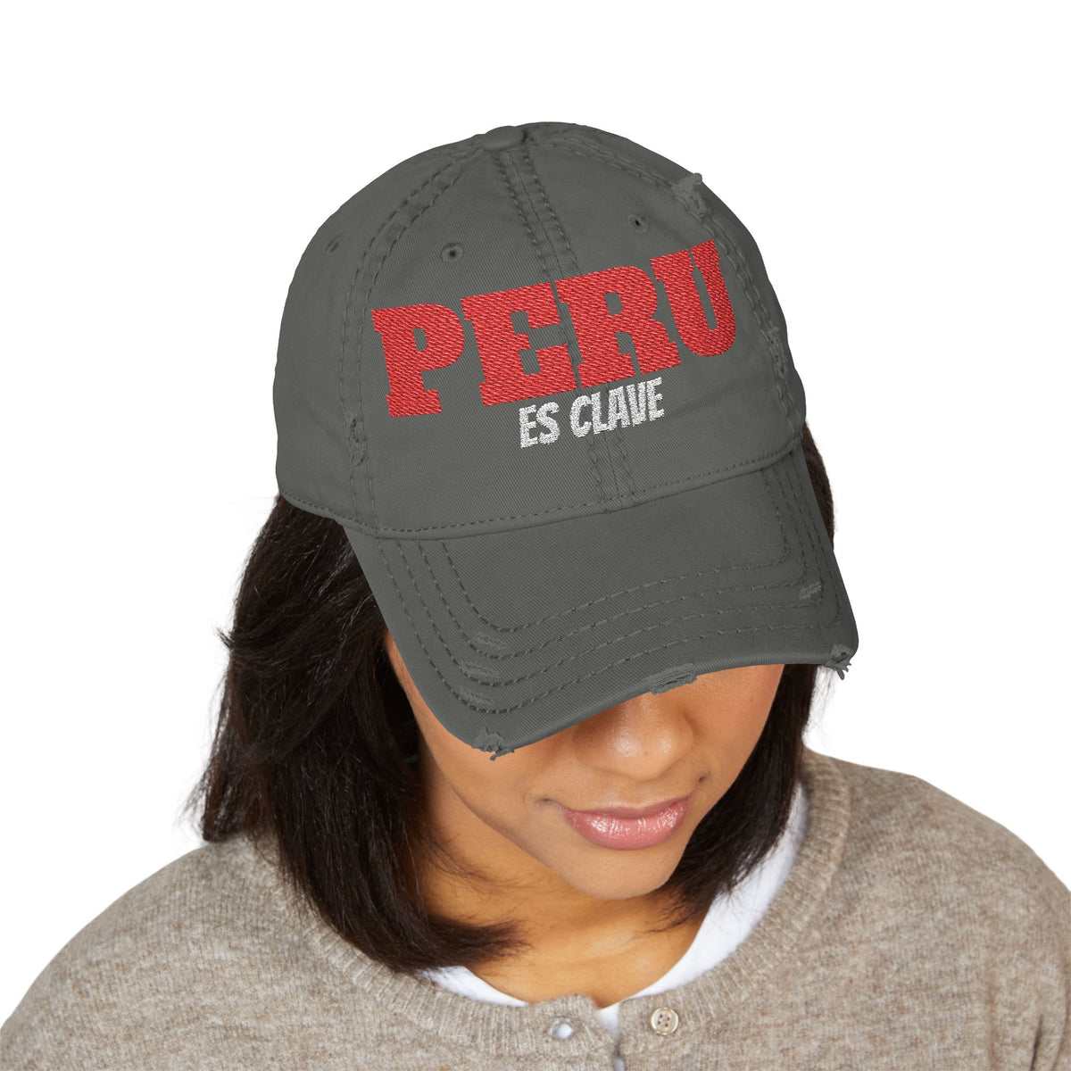 Best Peru Es Clave Embroidered Hat USA