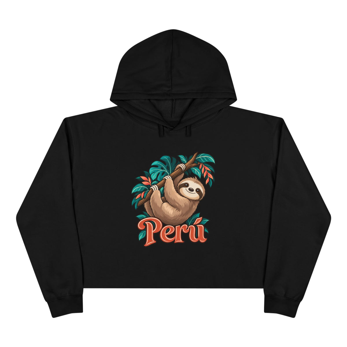 Best Peru Sloth Crop Hoodie - Cute Amazon Perezoso Gift