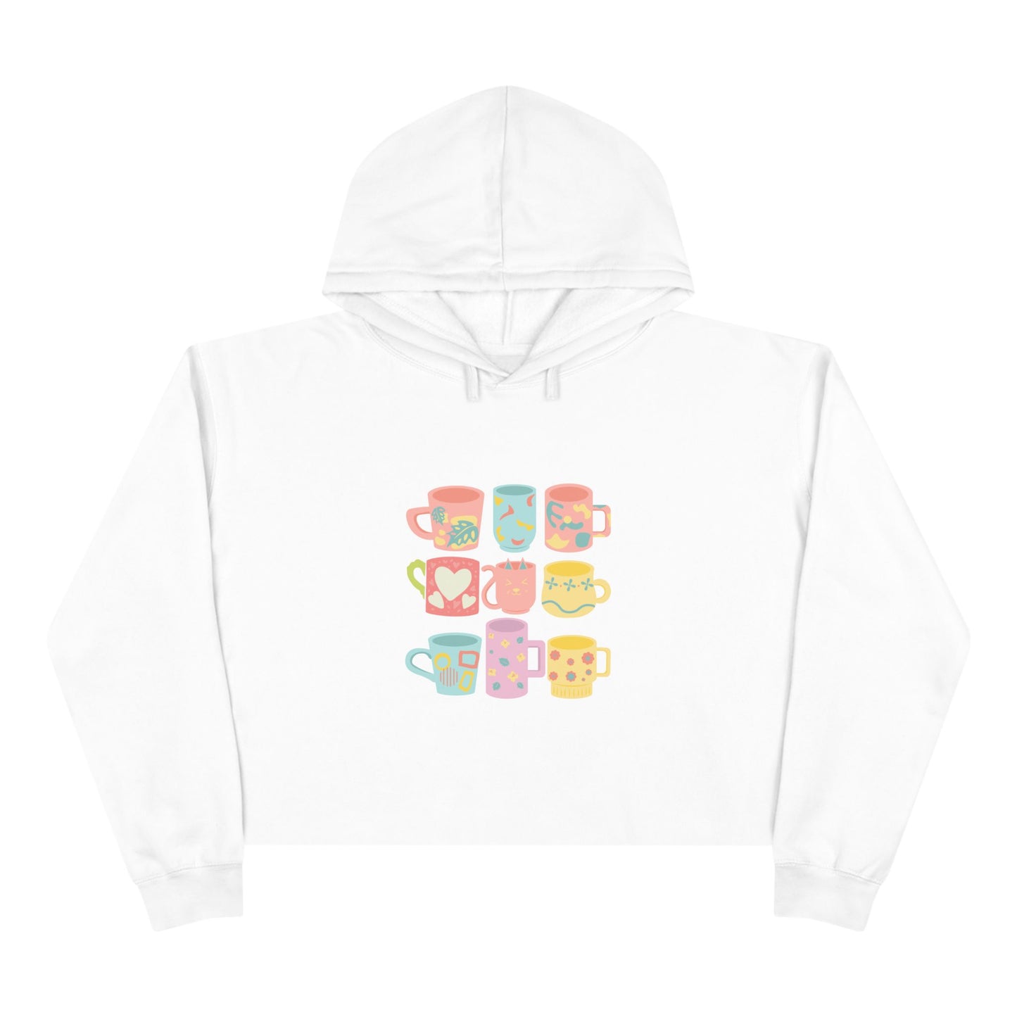 Best Coffee Cropped Hoodie "Coffee Mugs For Coffee Addicts"