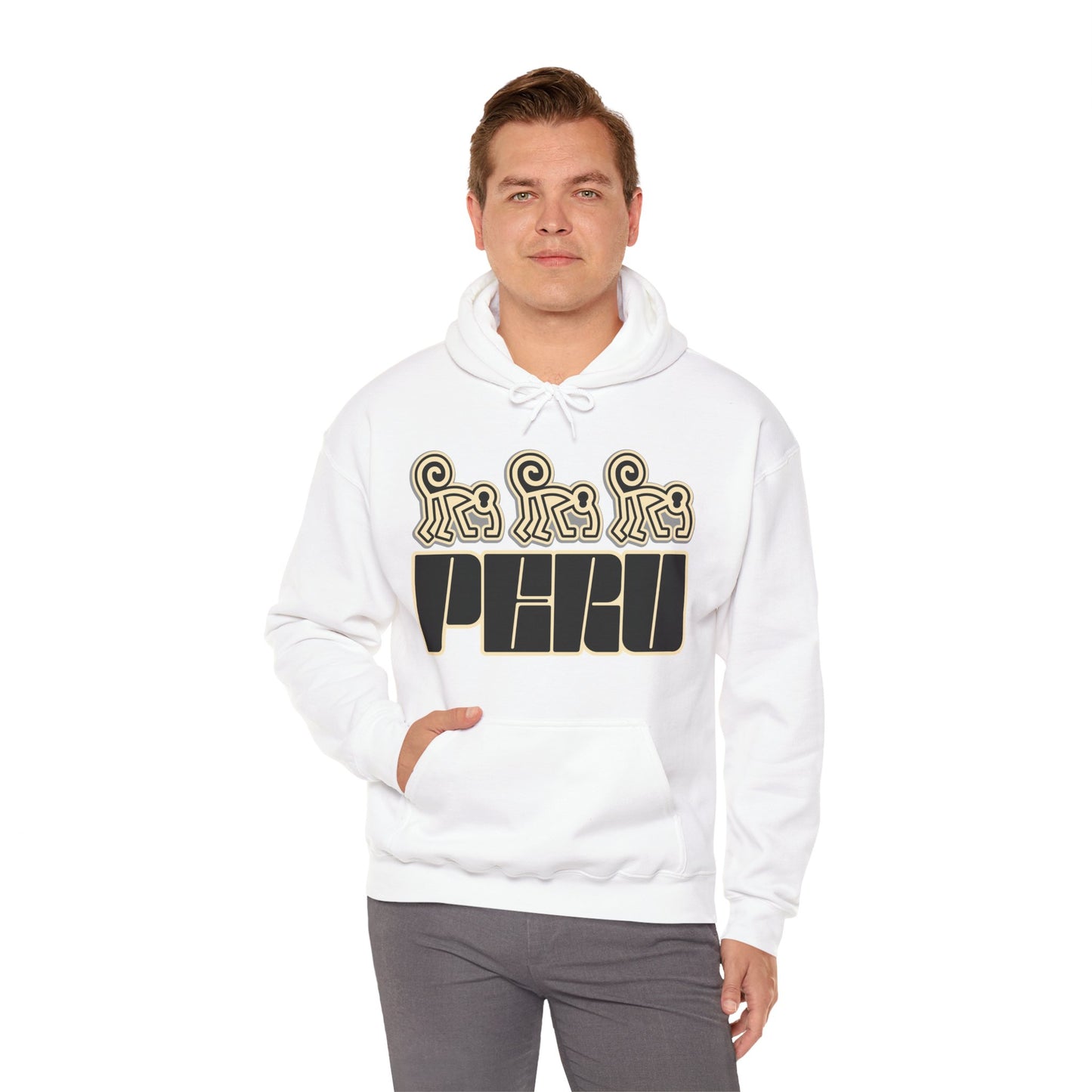 Best Peru Nazca Monkey Hoodie - Peruvian Pullover