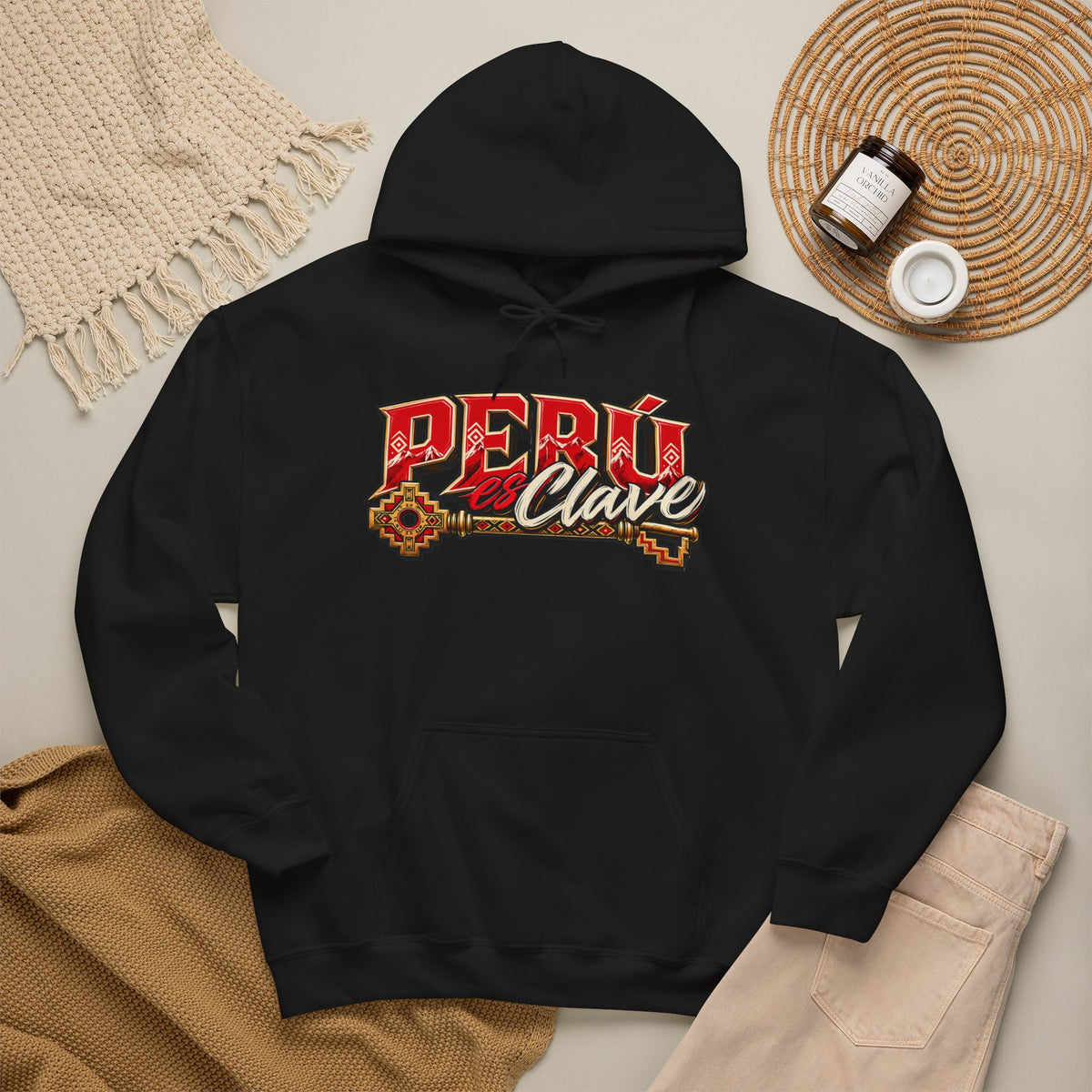 Best Perú es Clave Hoodie - Gold Key & Andes Design Gift