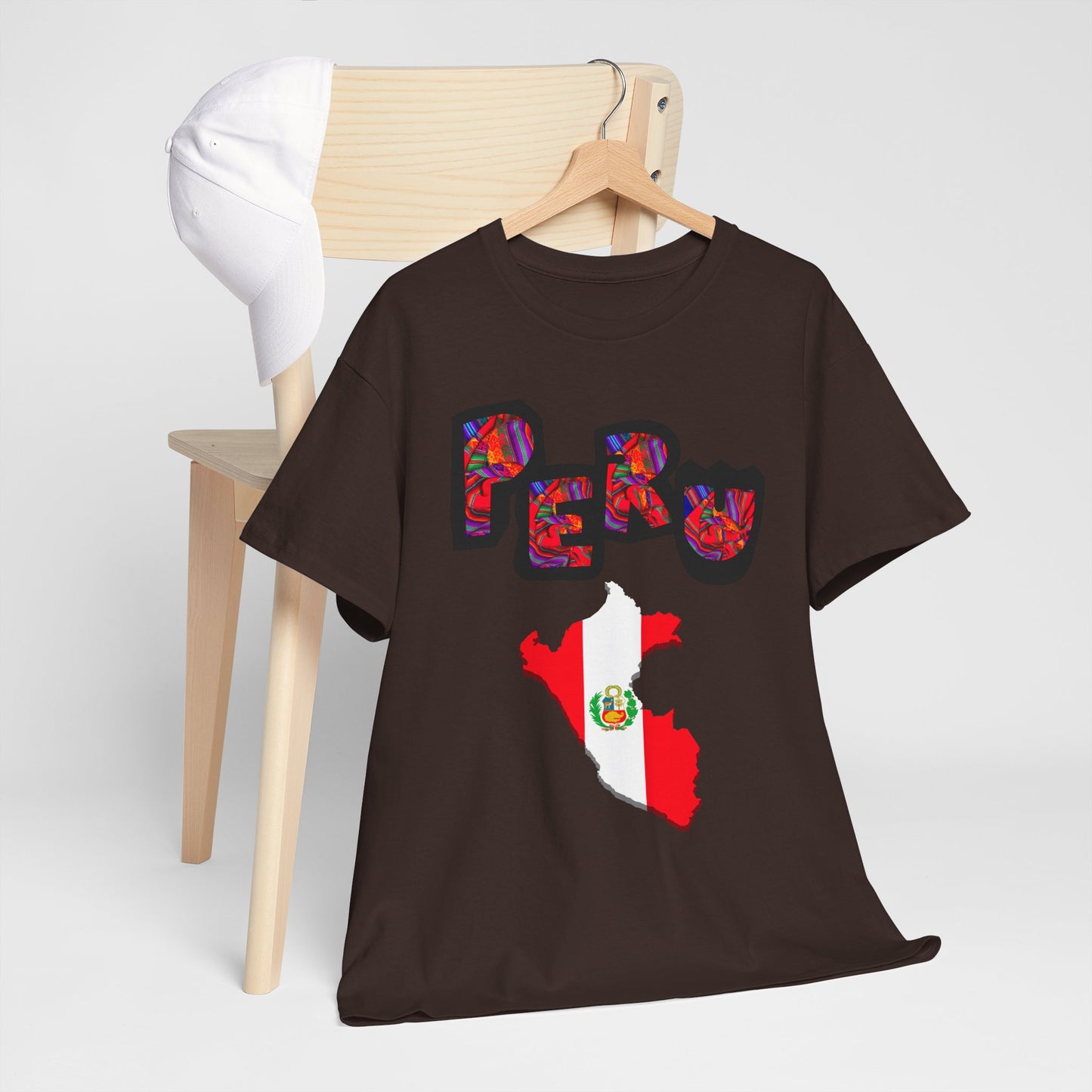 Best Peruvian T-shirt USA Unisex | Peru Map Flag Tee
