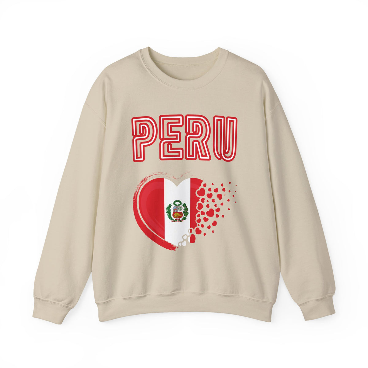 Best Peru Heart Flag Sweatshirt - Crewneck