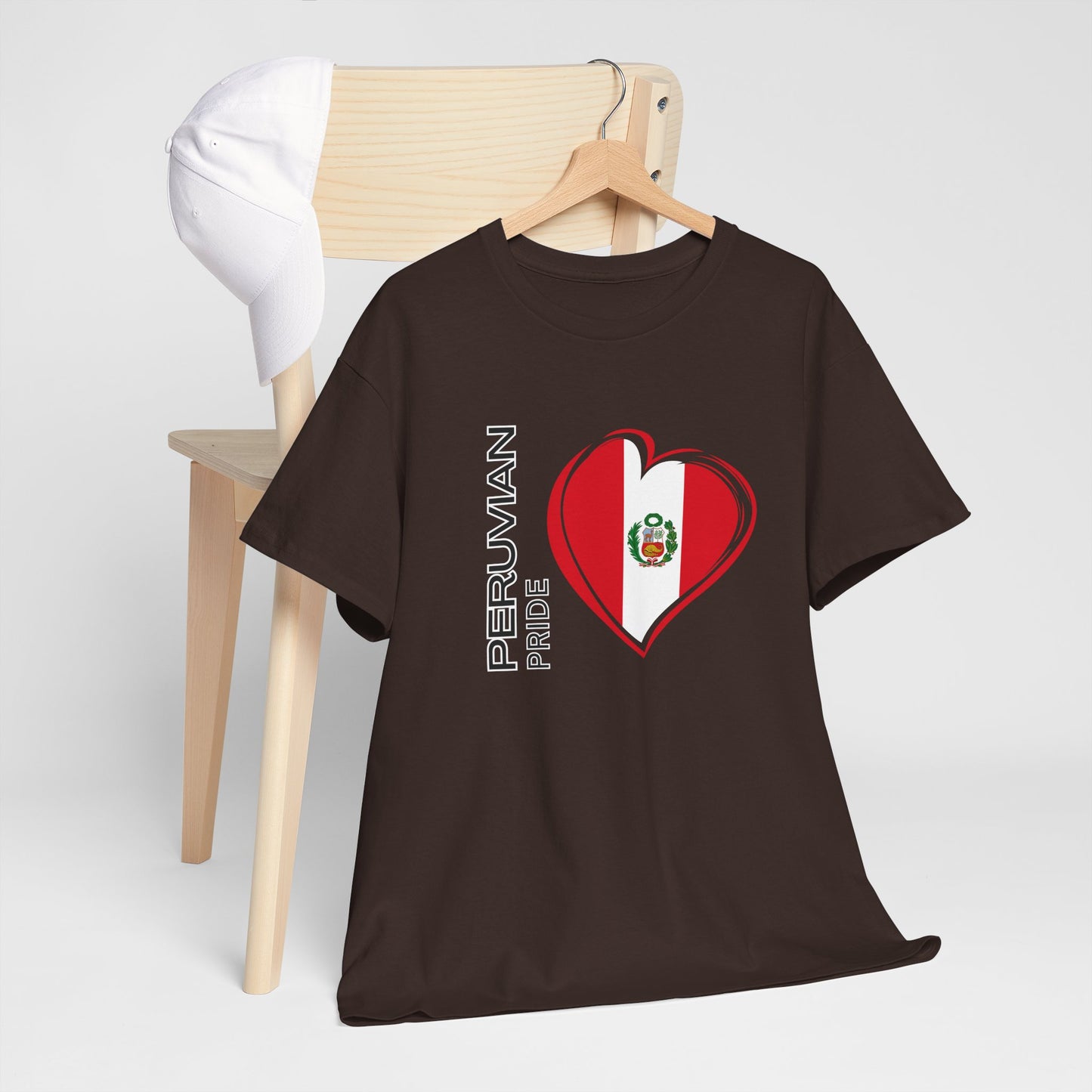 Best Peruvian Pride T-Shirt USA Unisex Flag Heart Tee