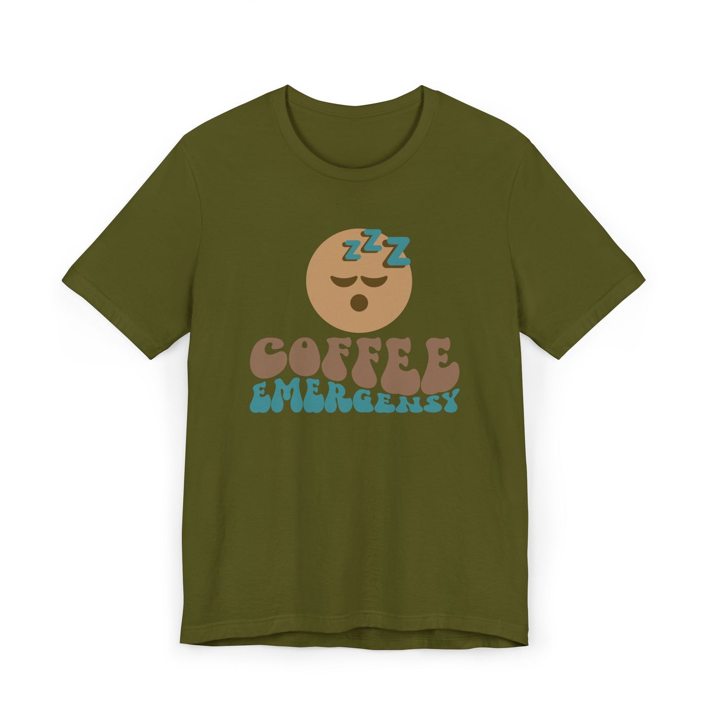 Coffee Emergency T-Shirt 😴☕ Funny Coffee Graphic Tee for Coffee Lovers (USA Shipping)