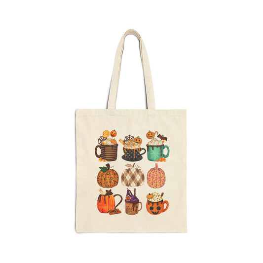 The Ultimate Fall Coffee Lover's coffee Tote Bag: Spice, Spooks & Sips