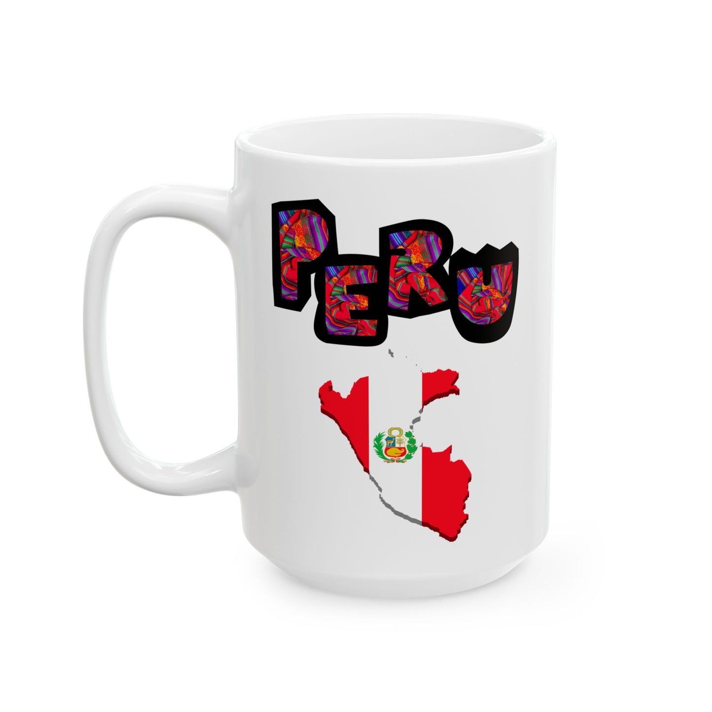 Best Peru Flag Map Coffee Mug - Peruvian Pride Gift