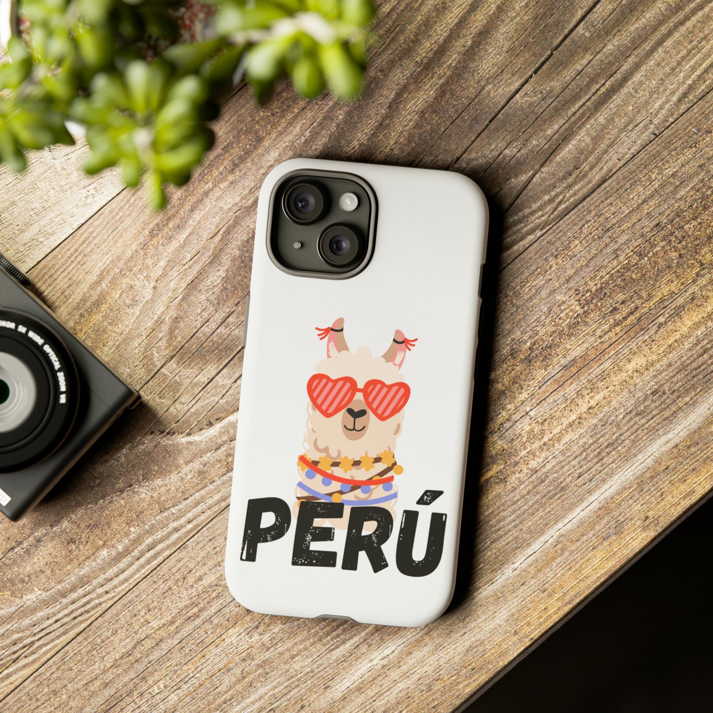 Tough iPhone  Cases "Peruvian Llama"