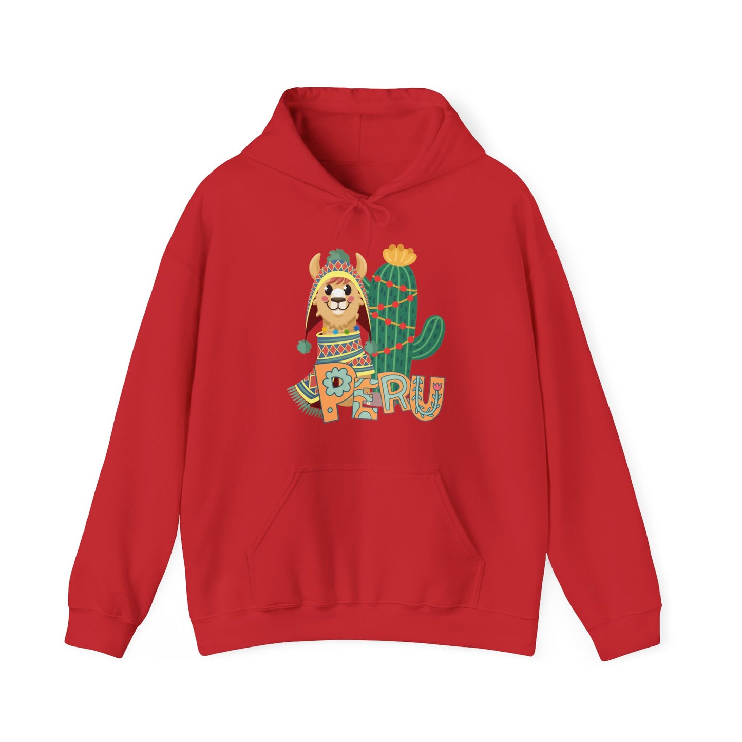 Best Peru Llama Cactus Hoodie - Peruvian Pullover