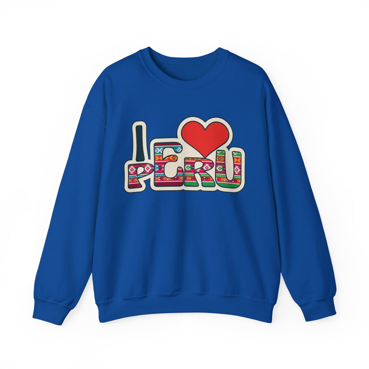 Best I Love Peru Sweatshirt - Andean Textile Crewneck Gift