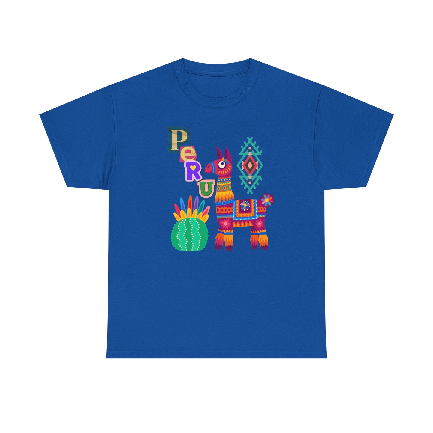 Best Peruvian Llama T-Shirt USA Colorful Peru Pride Unisex Te