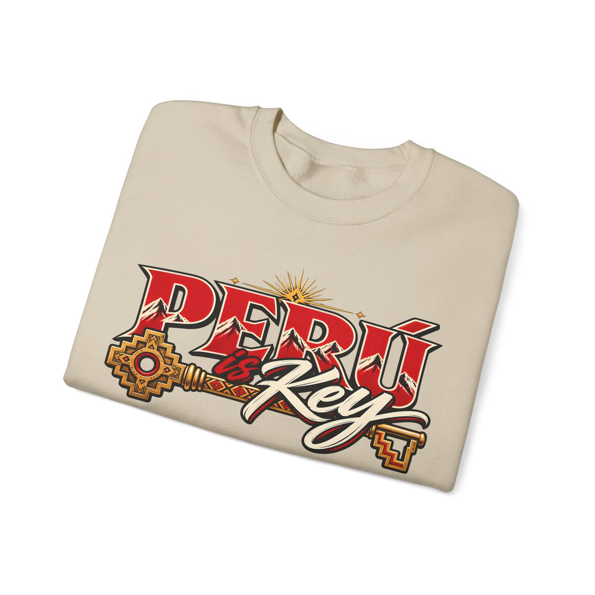 Best Peru is Key Sweatshirt - Golden Sun Andes Crewneck